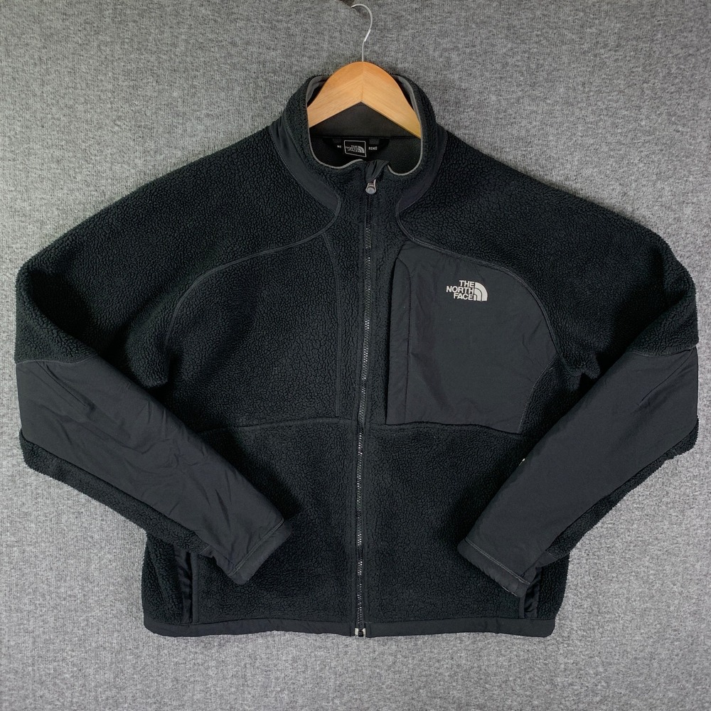 The North Face Windstopper Jacket Men Large Fleece Black Full Zip